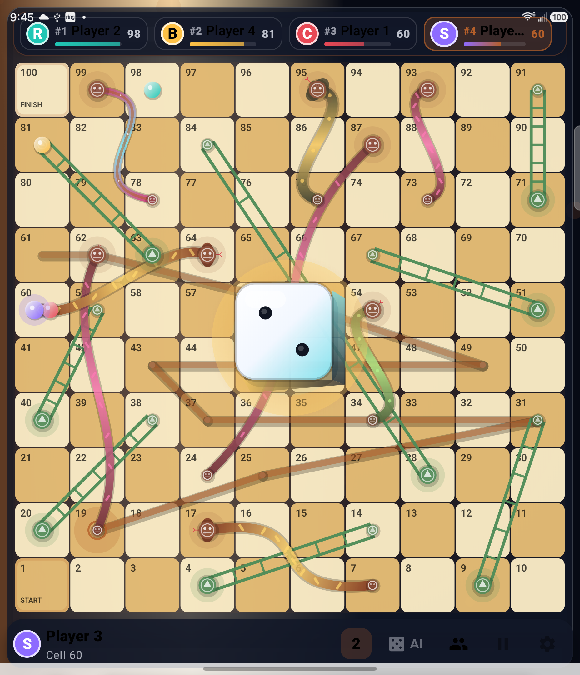 Snake & Ladder Ultra active board screenshot